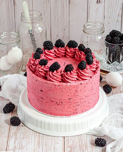Gluten-Free Honey Blackberry Cake (Dairy-Free)