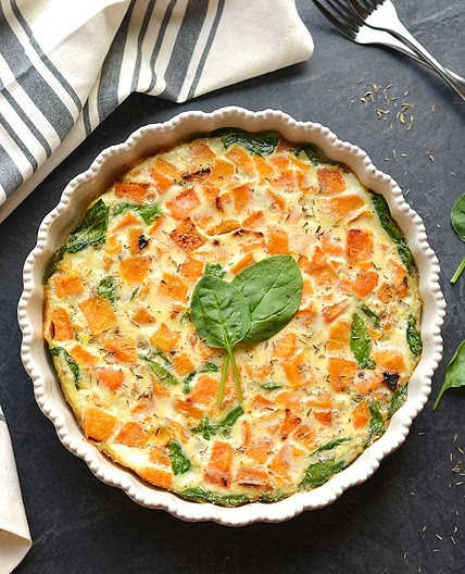 Butternut Squash Spinach Breakfast Bake