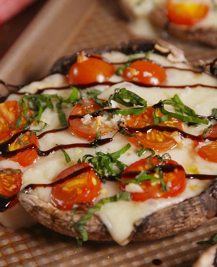 Caprese Stuffed Mushrooms
