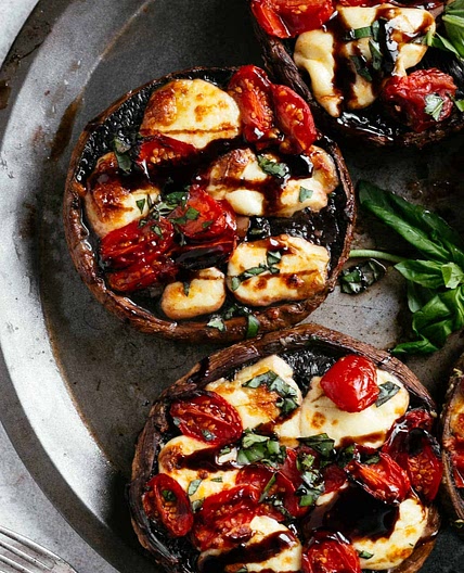 Caprese Stuffed Portobello Mushrooms