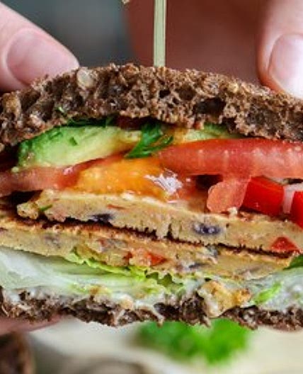 Chickpea Omelette Sandwich