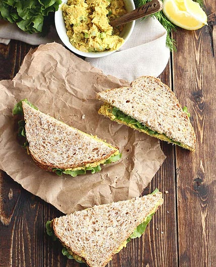 Classic Chickpea "Egg" Salad Sandwiches