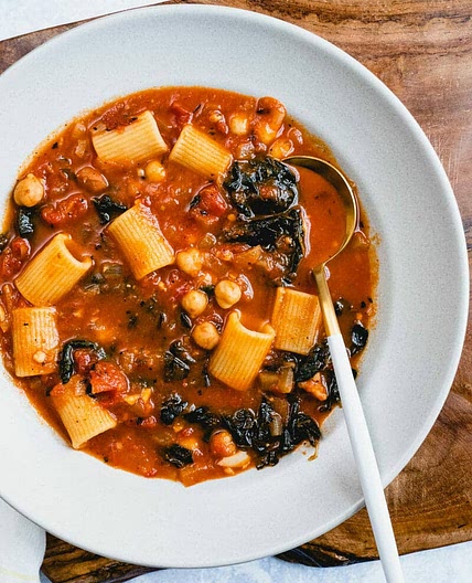 Pasta e Ceci (Italian Chickpea Soup)