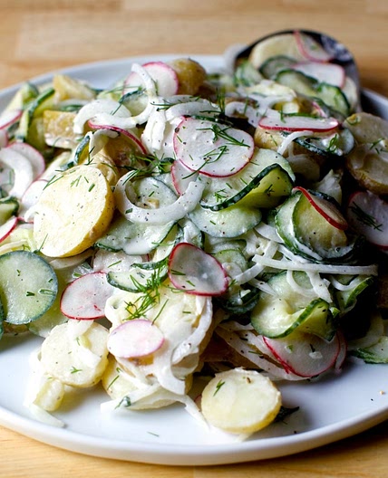 Dilled Potato and Pickled Cucumber Salad