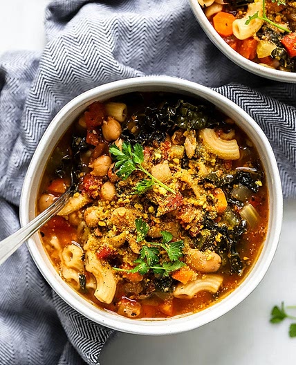 Crockpot Vegan Minestrone Soup