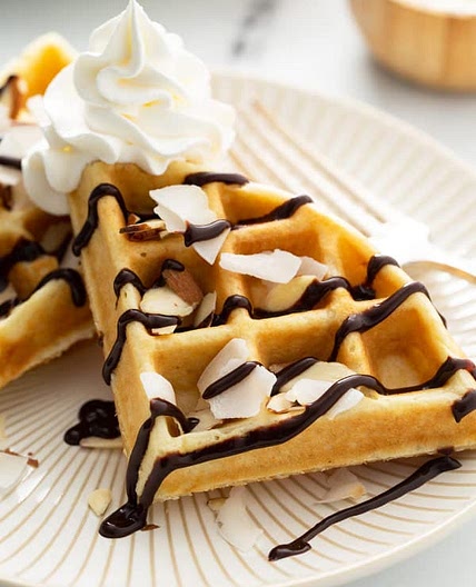 Coconut Dessert Waffles