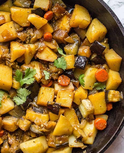 Eggplant Potato Stew Recipe