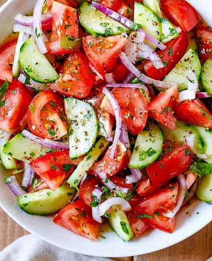 Easy Tomato Cucumber Salad