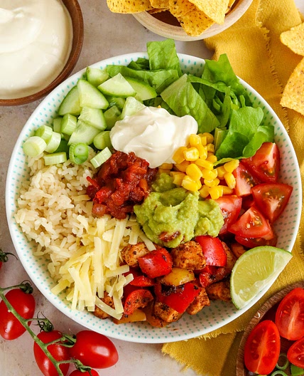 Chicken Fajita Burrito Bowl