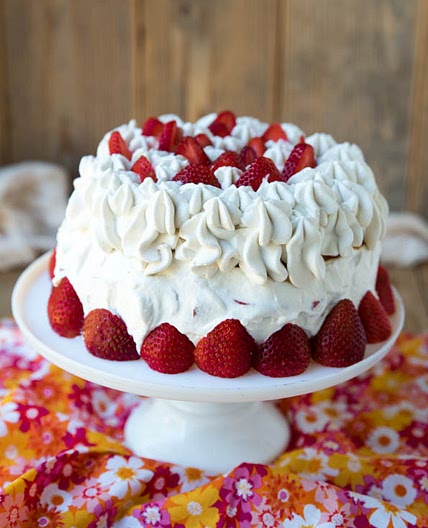 Keto Strawberry Shortcake Cake