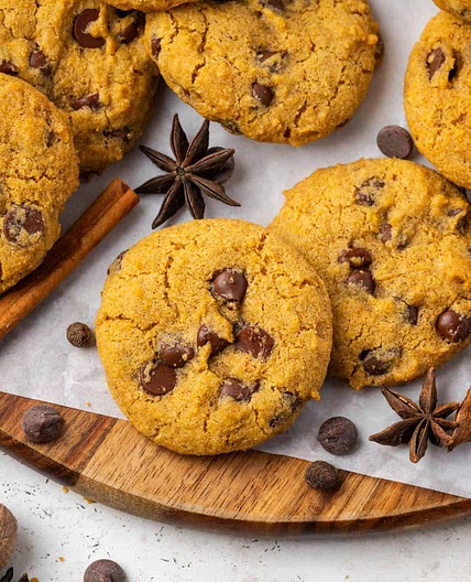 Gluten Free Pumpkin Chocolate Chip Cookies