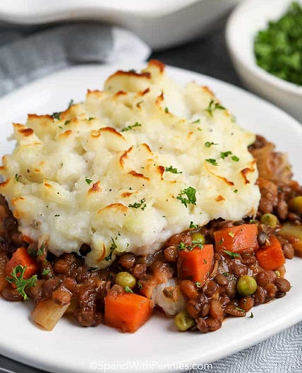 Easy Lentil Shepherd's Pie (vegetarian)