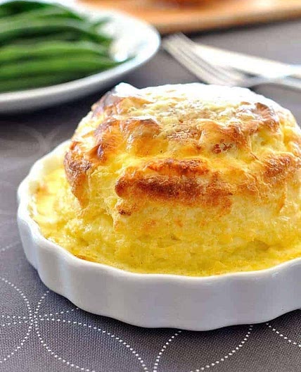 Twice Baked Make Ahead Cheese Souffle