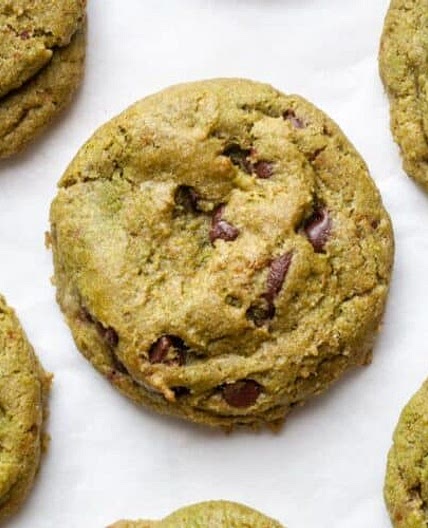 Matcha Chocolate Chip Cookies