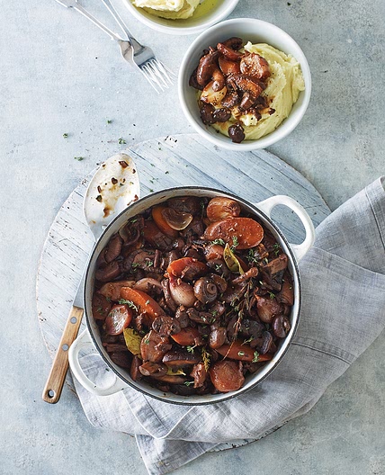 Mushroom bourguignon