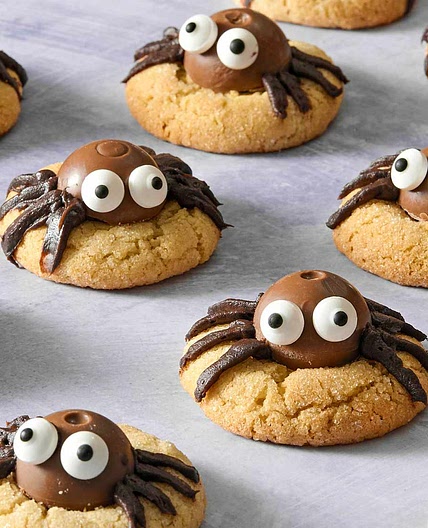 Peanut Butter Spider Cookies
