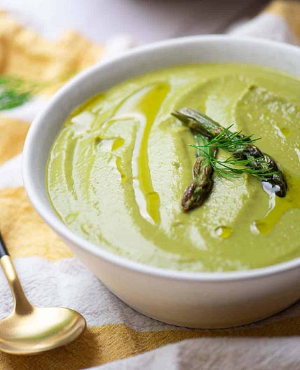 Creamy Asparagus Leek Soup