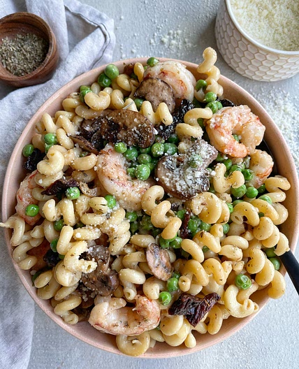 Shrimp and Mushroom Pasta
