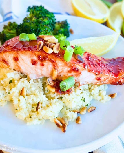 Easy Raspberry Glazed Salmon