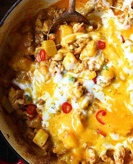 Cheesy Cajun Chicken with Potatoes