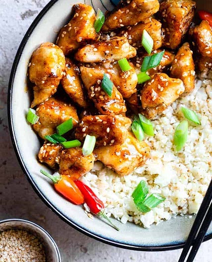 Paleo Easy Gluten Free Healthy Sesame Chicken