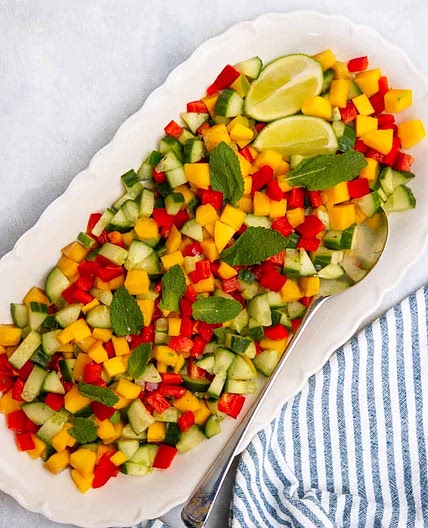 Spicy Cucumber Mango Salad