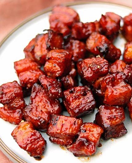 Smoked Pork Belly Burnt Ends