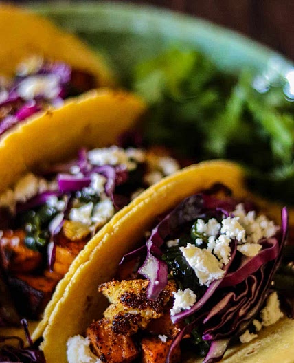 Sweet Potato Cauliflower Tacos
