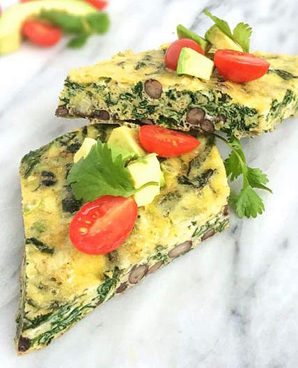 Mexican Egg Bake with Beans and Cheese