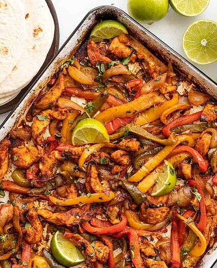 Sheet Pan Chicken Fajitas