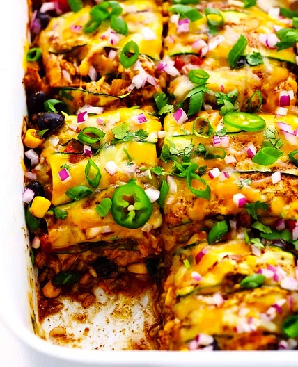 Zucchini Enchilada Casserole