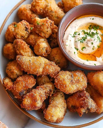 Air Fried Oyster Mushrooms