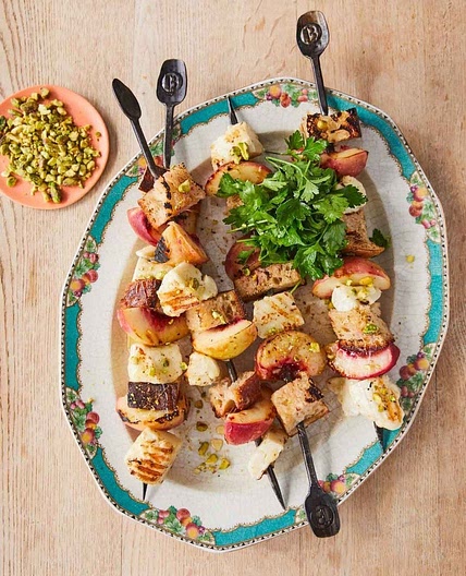 Halloumi skewers