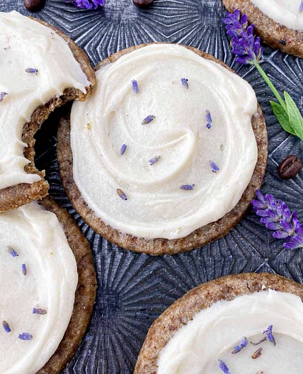 Honey Lavender Latte Cookies
