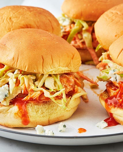 Instant Pot Buffalo Chicken Sliders