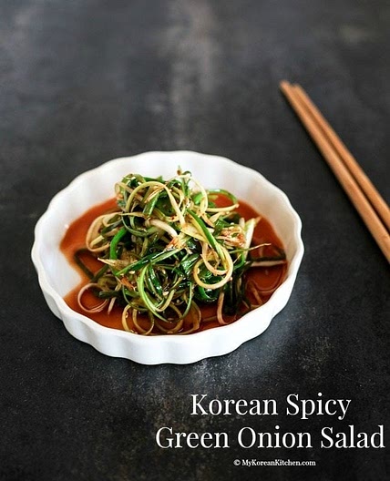 Korean Spicy Green Onion Salad