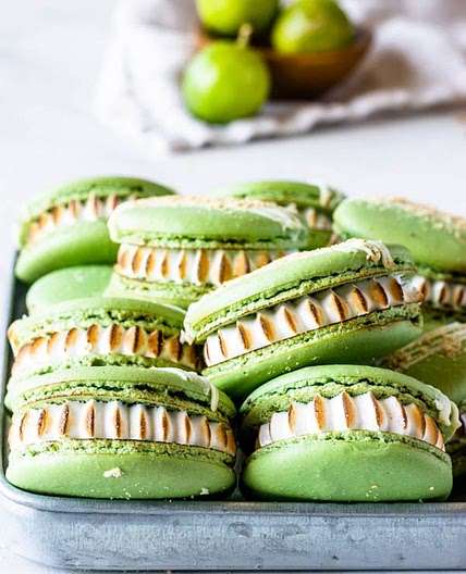 Key Lime Pie Macarons