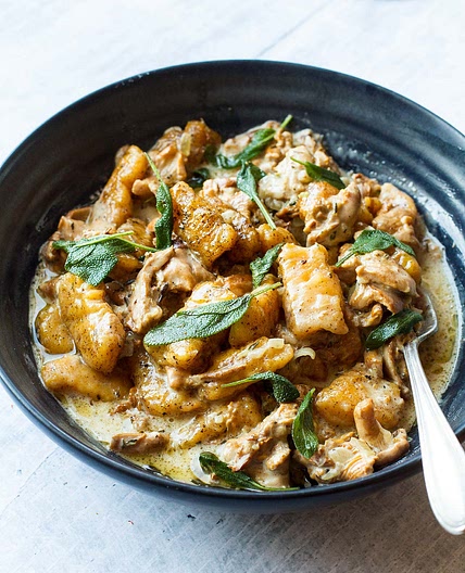 Pumpkin Gnocchi with Fried Sage and Cream Sauce