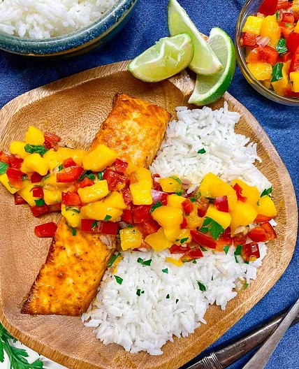 Mango Salsa Salmon