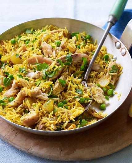 Smoked mackerel pilau rice