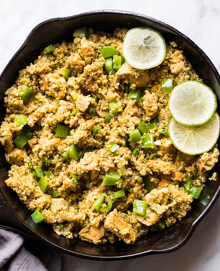 Low FODMAP Cilantro Lime Quinoa with Chicken
