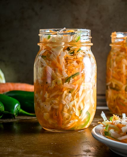 Spicy Curtido (Pickled Cabbage Slaw)