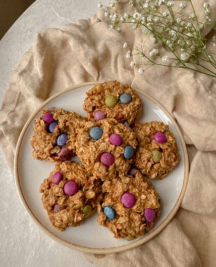 Gluten Free Vegan Monster Cookies