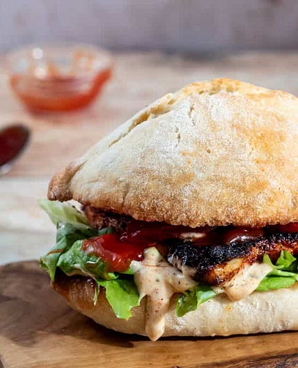 Butterfly Chicken Burger - Copycat Nando's Peri Peri Recipe