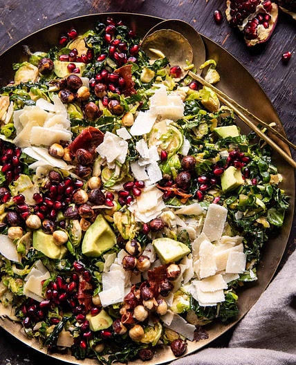 Shredded Brussels Sprout and Prosciutto Salad