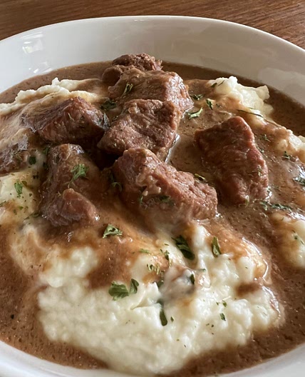 No Peek Beef Tips (Slow Cooker or Oven)