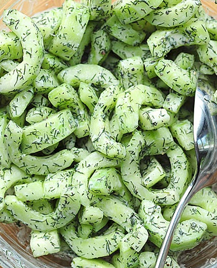 Cucumber Dill Greek Yogurt Salad