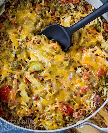 One Skillet Stuffed Cabbage Casserole