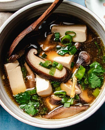 shiitake mushroom soup with tofu recipe