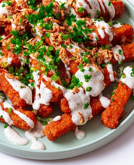 Buffalo Tofu Fries